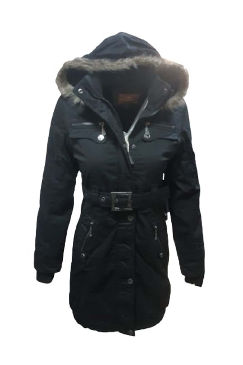 Tmberline Tb333 Kadın Gabardin İçi Kürklü Mont St01710 - Siyah - S