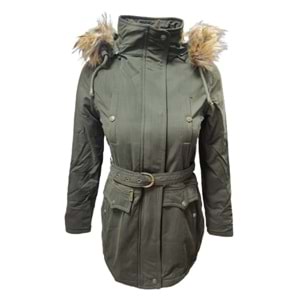 Tmberline Tb3438 Kadın Gabardin Kapüşonlu İçi Kürklü Mont