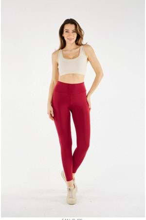 Vogsign Kadın Sporcu Tayt 4073 - Bordo - S