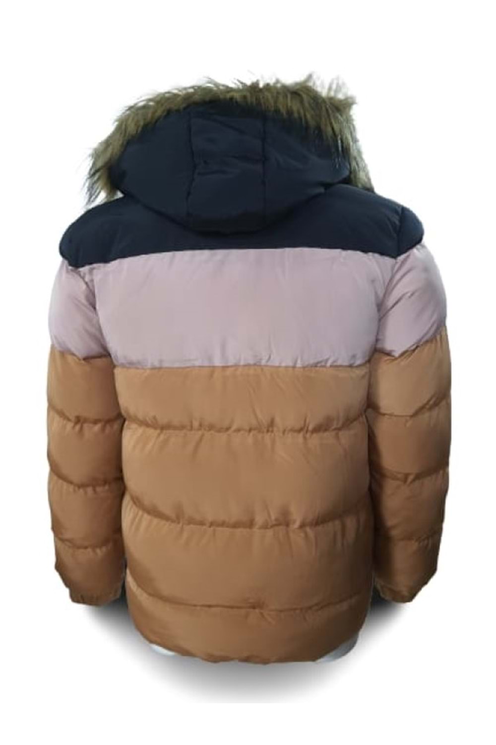 Columbia C01807 Unisex Şişme Dolum İçi Kürklü Kapüşonlu Mont - C01807 - Turuncu