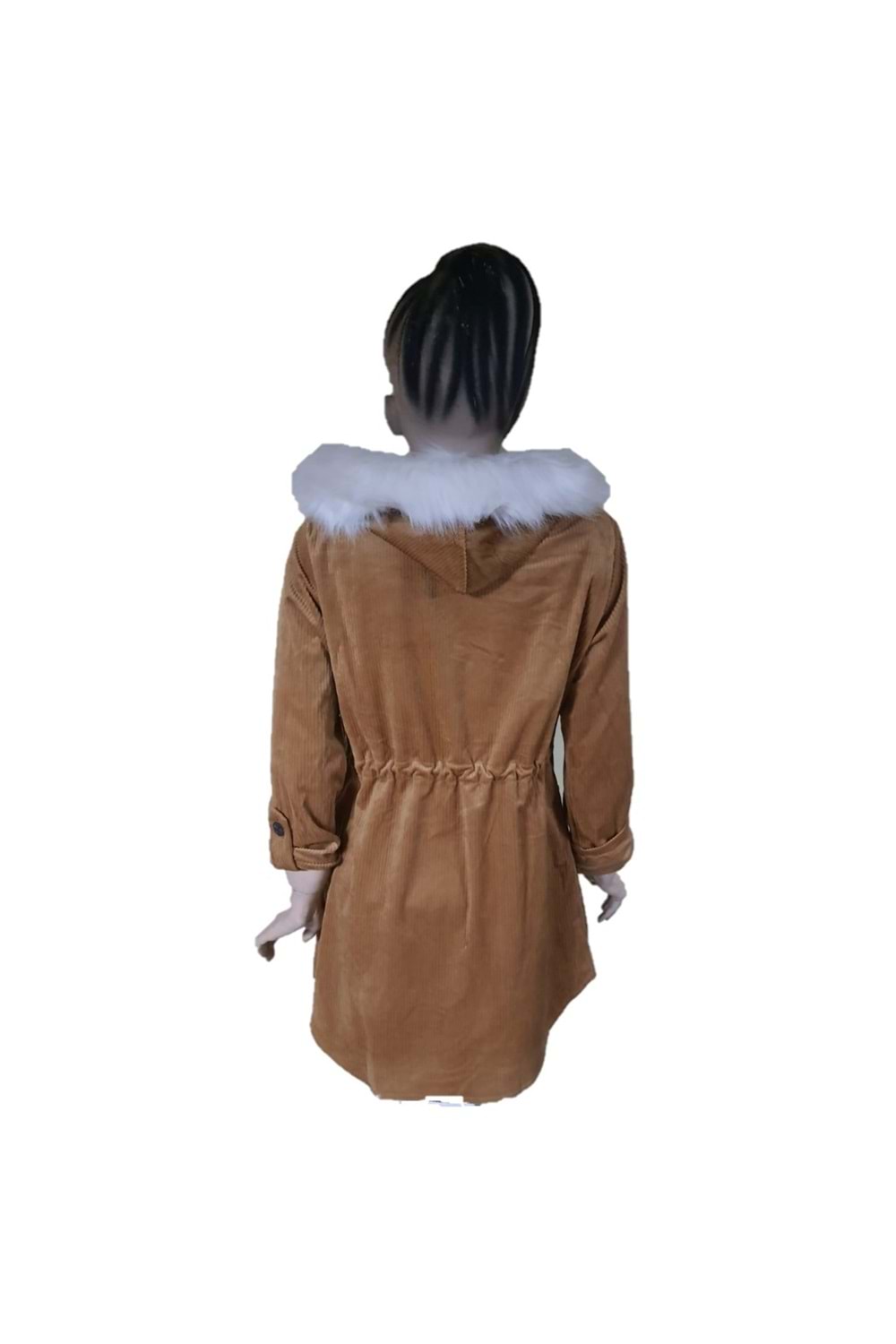 Sevilen 204 Kadın Kadife Kürklü İkili Takım - Sarı - 40