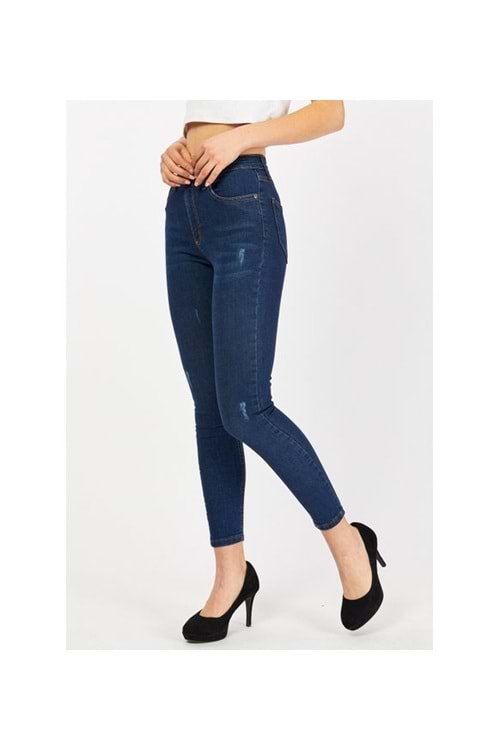 Denimor Kadın Dar Paça Yüksel Bel Kot AD 416