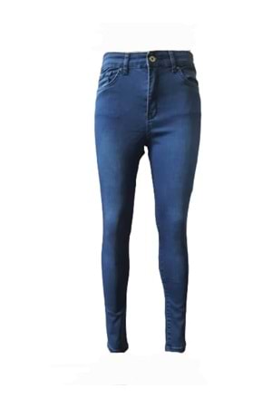 Hacker Kadın Denim Likralı Kot Pantolon M 68-1152 - Mavi - 30