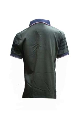 Petitox Çocuk Erkek Polo Yaka Baskılı T-shirt 4023 - Haki - 10 YAŞ