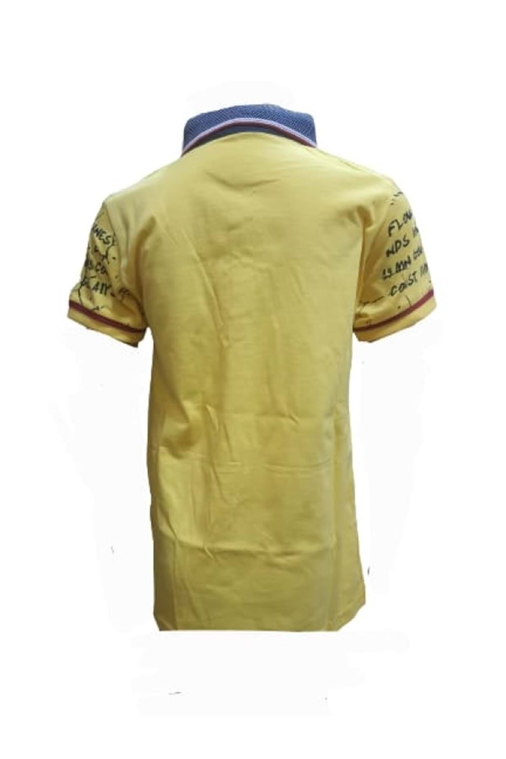 Petitox Çocuk Erkek Polo Yaka Baskılı T-shirt 4023 - Sarı - 9 YAŞ
