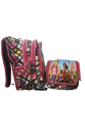 Crm Ortaokul Kız Yarasa Üç Gözlü Sırt ve Beslenme Çanta St02221 - Pembe - TEK EBAT