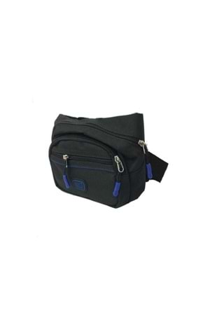 Seventeen 3471 Erkek Çok Gözlü Bel Çantası - Siyah - TEK EBAT