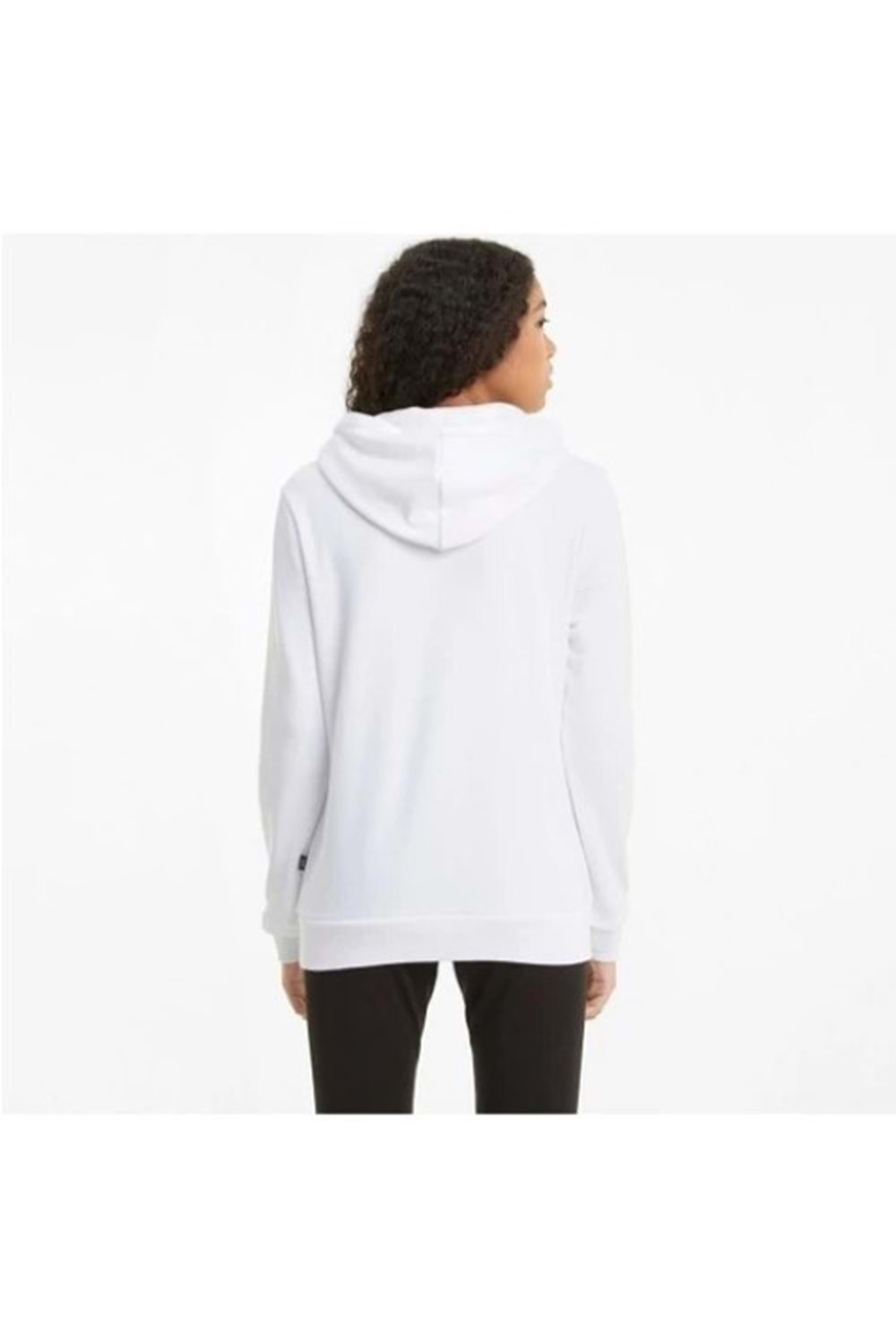 Puma Ess Logo Hoodie Tr 586791_02 Kadın Kapüşonlu Sweatshirt - Beyaz - ST02667-Beyaz-XS