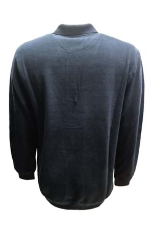 Rey Polo R02704 Erkek Basic Büyük Beden Selanik Sweatshirt - Rey Polo - Lacivert