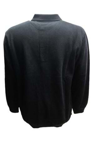 Rey Polo R02704 Erkek Basic Büyük Beden Selanik Sweatshirt - Rey Polo - Siyah
