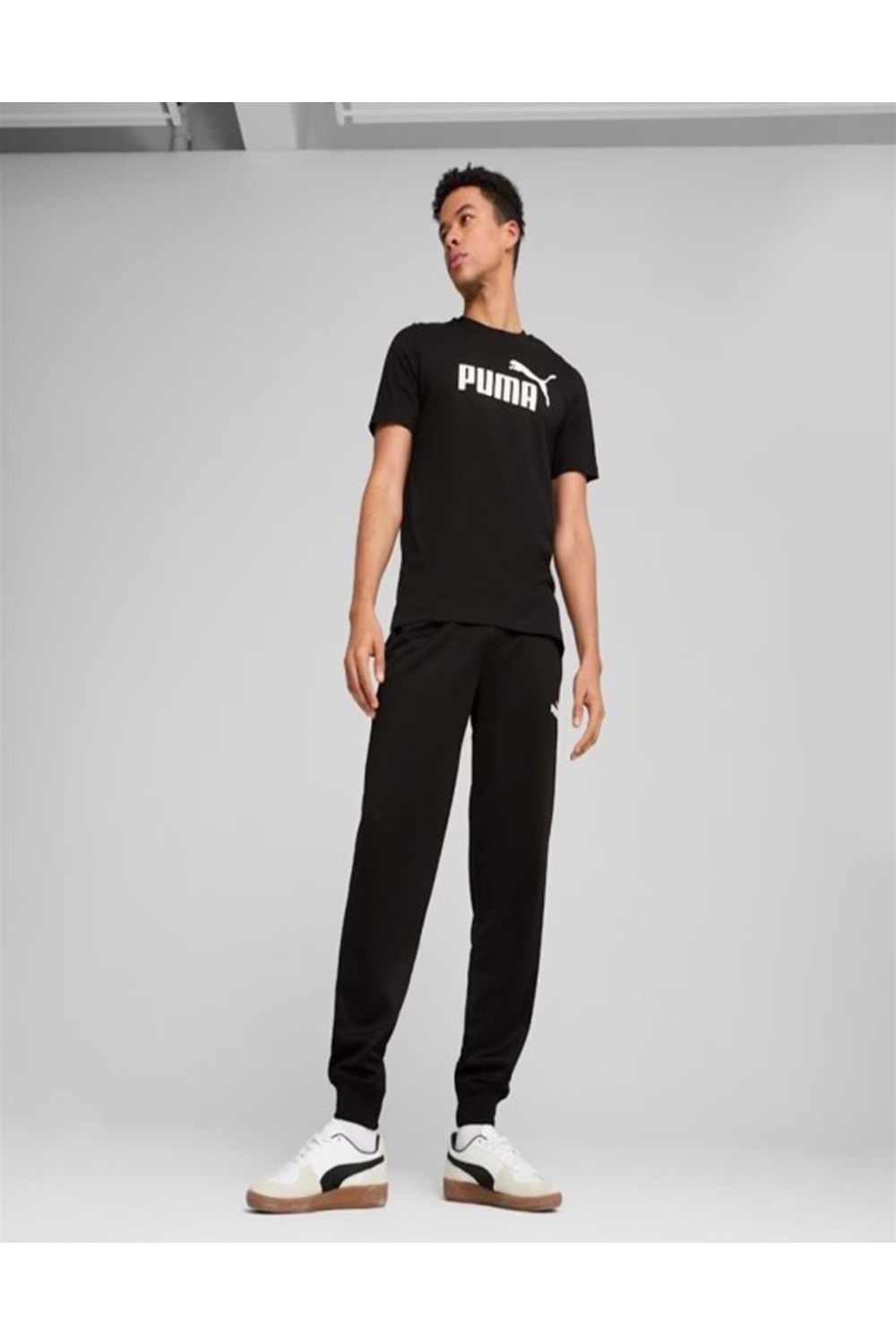 Puma 682532 Ess No.1 Logo Tee Erkek Siyah Spor Kısa Kollu T-shirt - Puma - Siyah