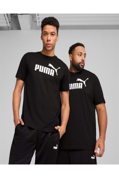 Puma 682532 Ess No.1 Logo Tee Erkek Siyah Spor Kısa Kollu T-shirt