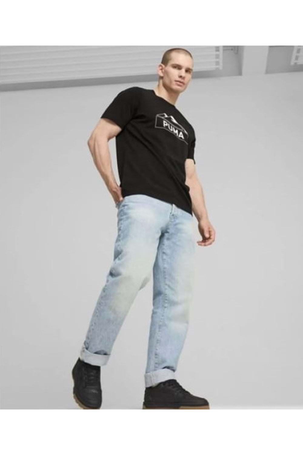 Puma 681994 Open Road Graphics Tee Erkek Kısa Kol T-Shirt - Puma - Siyah