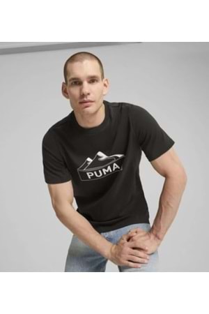 Puma 681994 Open Road Graphics Tee Erkek Kısa Kol T-Shirt - Puma - Siyah