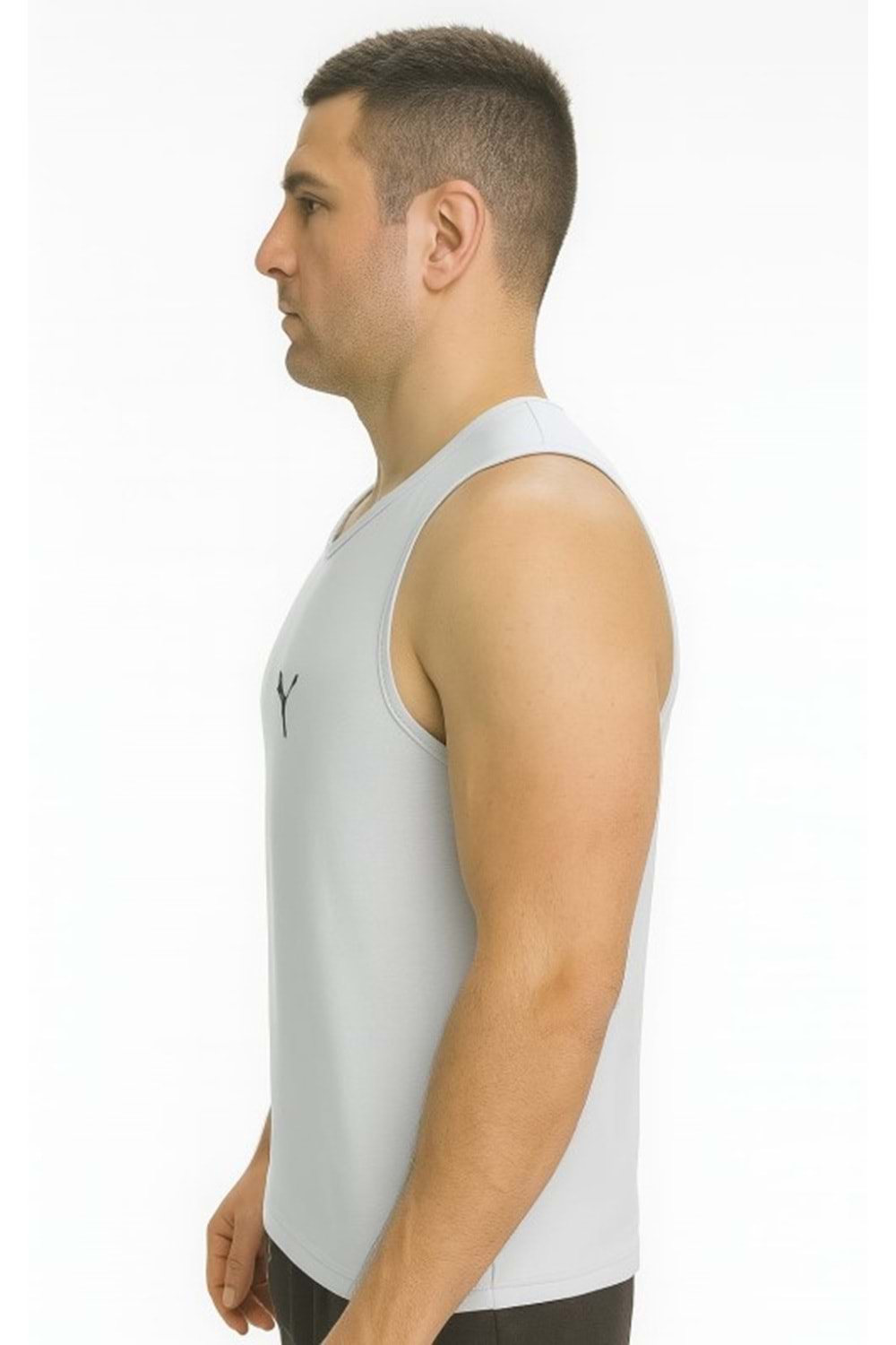 Puma P02817 Erkek Petekli Askılı T-shirt - Puma - P02817 - Gri - ST02817-Gri-XL