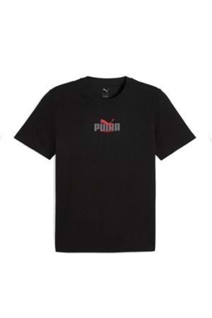Puma Graphic Tee 68803275 Erkek Kısa Kol T-Shirt - Puma - Graphic Tee - Siyah - ST02836-Siyah-S