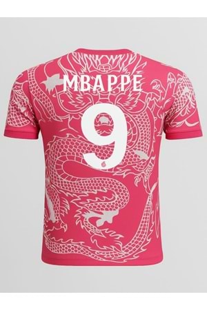 Real Madrid R02845 Mbappe Dragon Desenli Özel Konsept Forması - Pembe - ST02845-Pembe-116