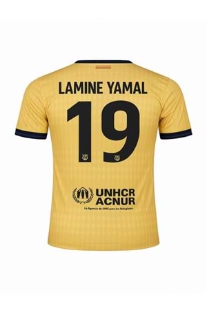 Barcelona B02847 Lamine Yamal x Kobe Bryant Çocuk Deplasman Forma 25/26 - Sarı - ST02847-Sarı-116