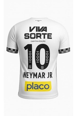 Santos FC S02857 Neymar JR. İç Saha Çocuk Forması 2024-25 - Beyaz