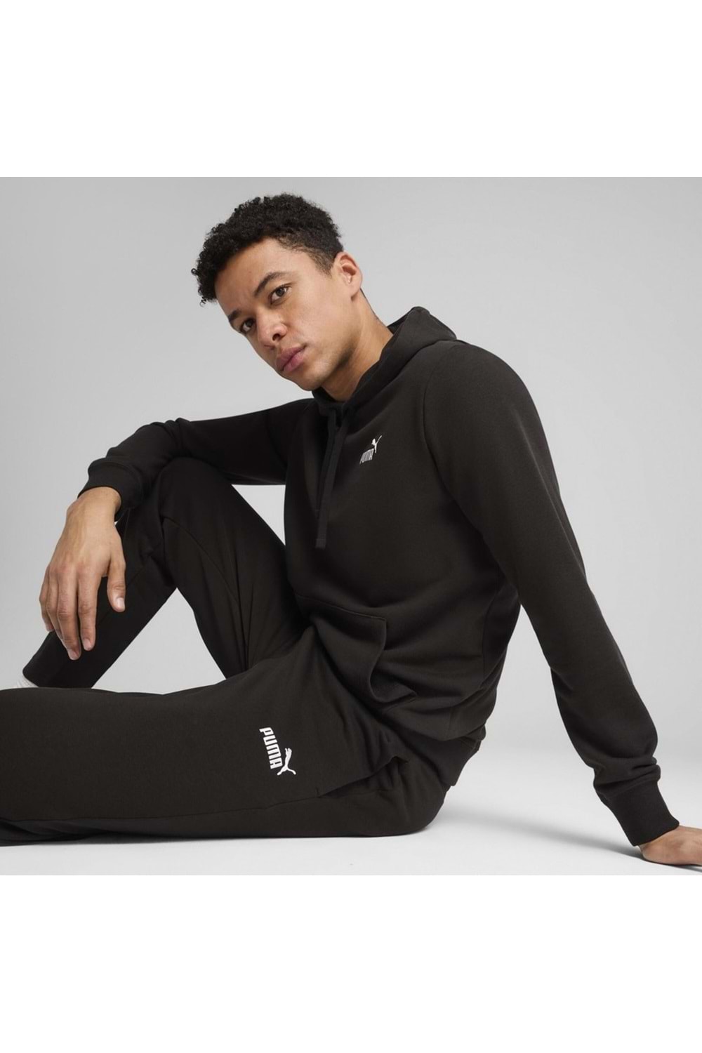 Puma 68261201 Ess No.1 Logo Erkek Siyah Günlük Stil Eşofman Altı - Siyah - L