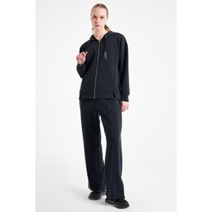 Lescon 25N-2103 Kadın Fermuarlı Kapüşonlu Sweatshirt