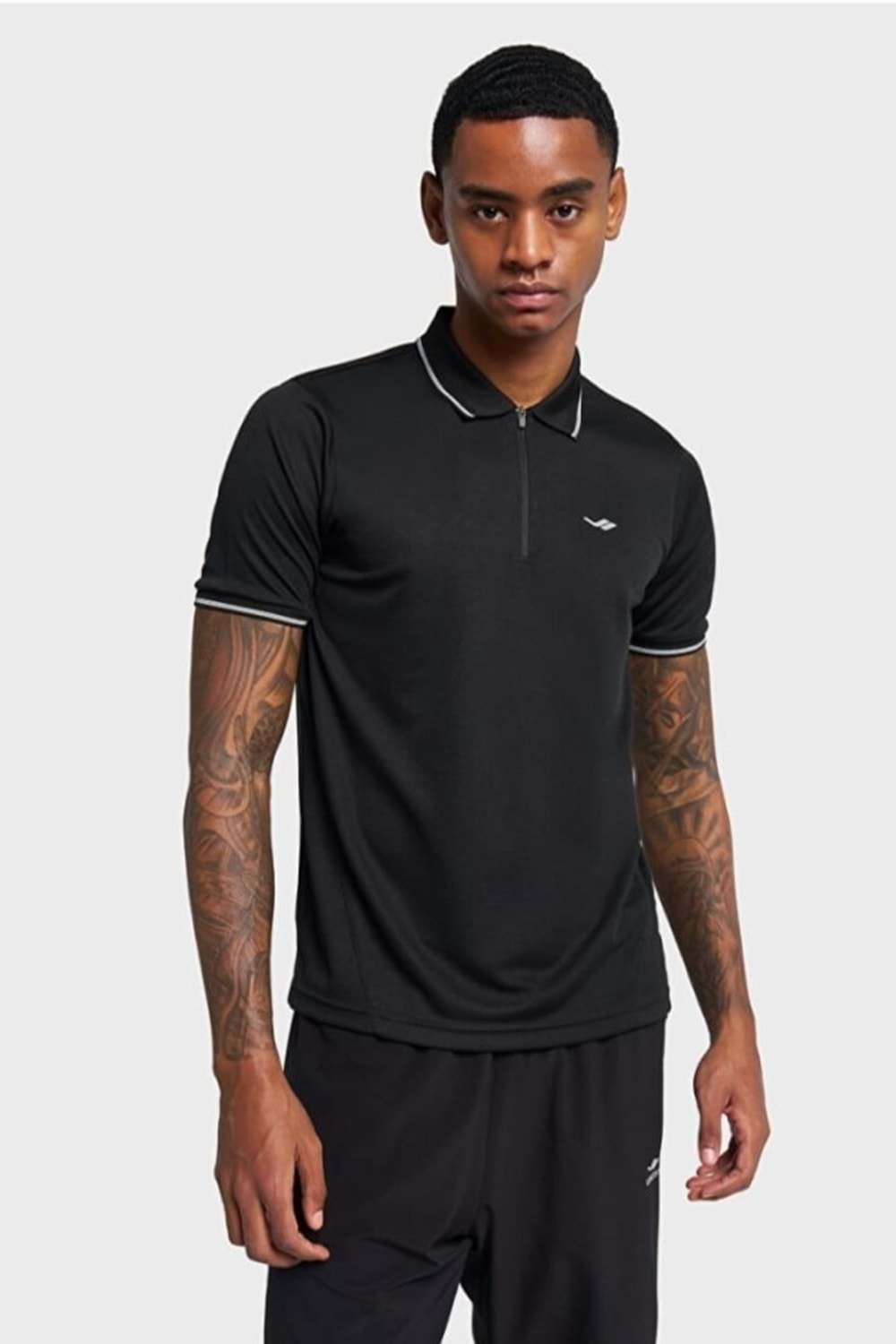 Lescon 26B-1046 Erkek Kısa Kol Polo Yaka T-Shirt - Siyah - ST03041-Siyah-S