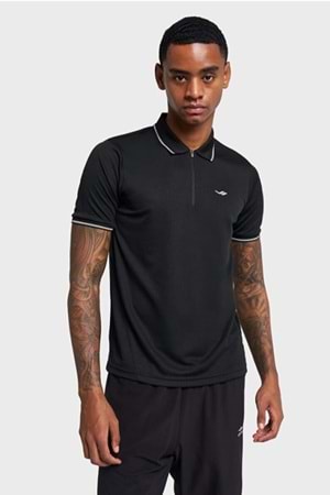 Lescon 26B-1046 Erkek Kısa Kol Polo Yaka T-Shirt - Siyah - ST03041-Siyah-S