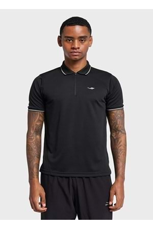 Lescon 26B-1046 Erkek Kısa Kol Polo Yaka T-Shirt - Siyah - ST03041-Siyah-S