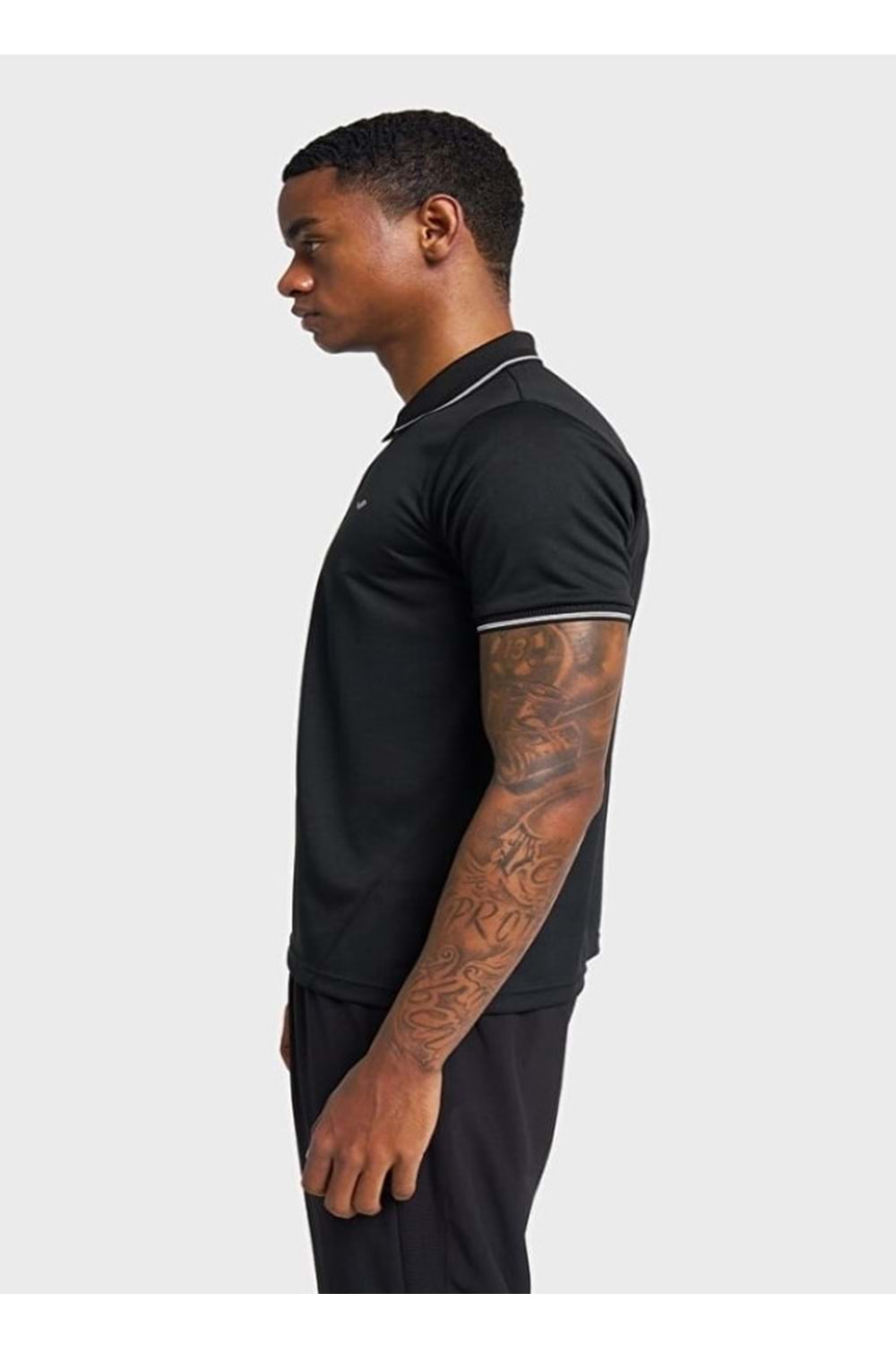 Lescon 26B-1046 Erkek Kısa Kol Polo Yaka T-Shirt - Siyah - ST03041-Siyah-S